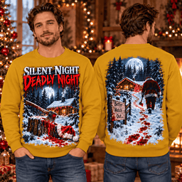 Silent Night Deadly Night Horror T-Shirt NTH1 - Sweatshirt Mustard Gold