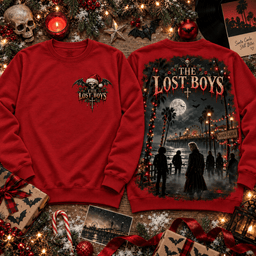 Lost Boys Vampire Holiday Poster 3D Shirt for Eighties Horror Fans NTH1 - Sweatshirt Red