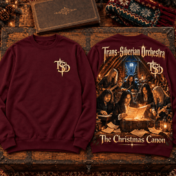 Trans-Siberian Orchestra The Christmas Canon Burgundy Premium T-Shirt for Holiday Rock Fans TD - Sweatshirt Navy