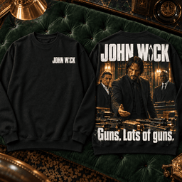 John Wick Guns Lots of Guns Premium T-Shirt for Fans of Relentless Action TD - Sweatshirt Navy