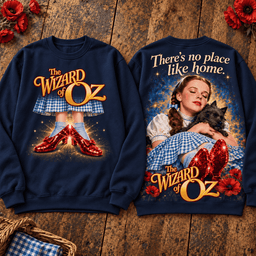 The Wizard of Oz Dorothy and Toto Ruby Slippers Premium T-Shirt for Fans Who Dream of Home TD - Sweatshirt Black