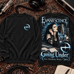 Evanescence Going Under Blue Studio Portrait Premium T-Shirt for Fans Who Feel Every Note TD - Sweatshirt Black