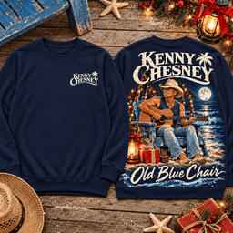 Kenny Chesney Old Blue Chair Christmas Beach Premium T-Shirt for Country Fans Chasing Island Nights TD - Sweatshirt Black