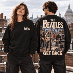 The Beatles Get Back Rooftop Performance Premium T-Shirt for Fans of Rock History TD - Sweatshirt Navy