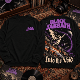 Black Sabbath Into the Void Cosmic Demon Premium T-Shirt for Heavy Metal Diehards TD - Sweatshirt Black