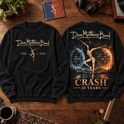 Dave Matthews Band Crash 30th Anniversary Celestial Premium T-Shirt for Fans Celebrating Three Decades TD - Sweatshirt Black