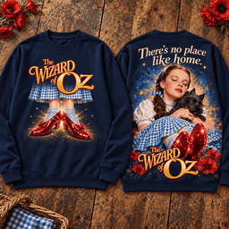 The Wizard of Oz Dorothy and Toto Ruby Slippers Premium T-Shirt for Fans Who Dream of Home TD - Sweatshirt Black