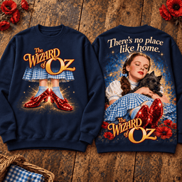 The Wizard of Oz Dorothy and Toto Ruby Slippers Premium T-Shirt for Fans Who Dream of Home TD - Sweatshirt Forest Green