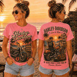 Premium HDV Retro Sunset Music T-Shirt TD