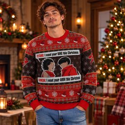 Akira Merch Tetsuo Shima x Kaneda Shotaro I Want Your Bike This Ugly Christmas Sweater Xmas Gift