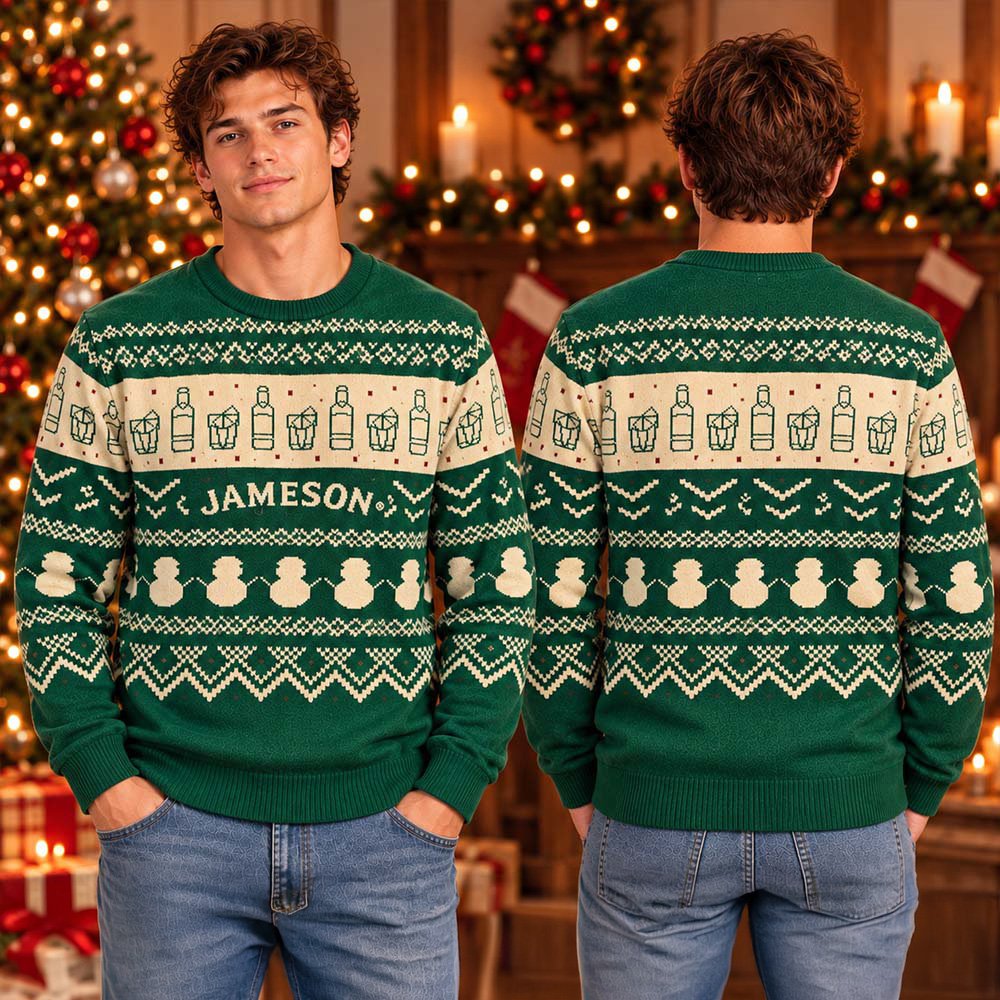 Jameson Festive Holiday Ugly Christmas Sweater Warm Clothes For Winter Xmas Party Outfits