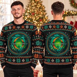 A Perfect Circle Merch Sigil Green Ugly Christmas Sweater Xmas Clothing Ideas Christmas Gifts