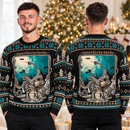 A Perfect Circle Merch The Depths Ugly Christmas Sweater Festive Outfits Xmas Apparel