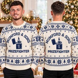 Mumford And Sons Merch Prizefighter Lighter Ugly Christmas Sweater Warm Clothes For Winter