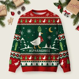 Asparagoose Ugly Christmas Sweater Family Christmas Clothes Xmas Party Attire Gifts.png