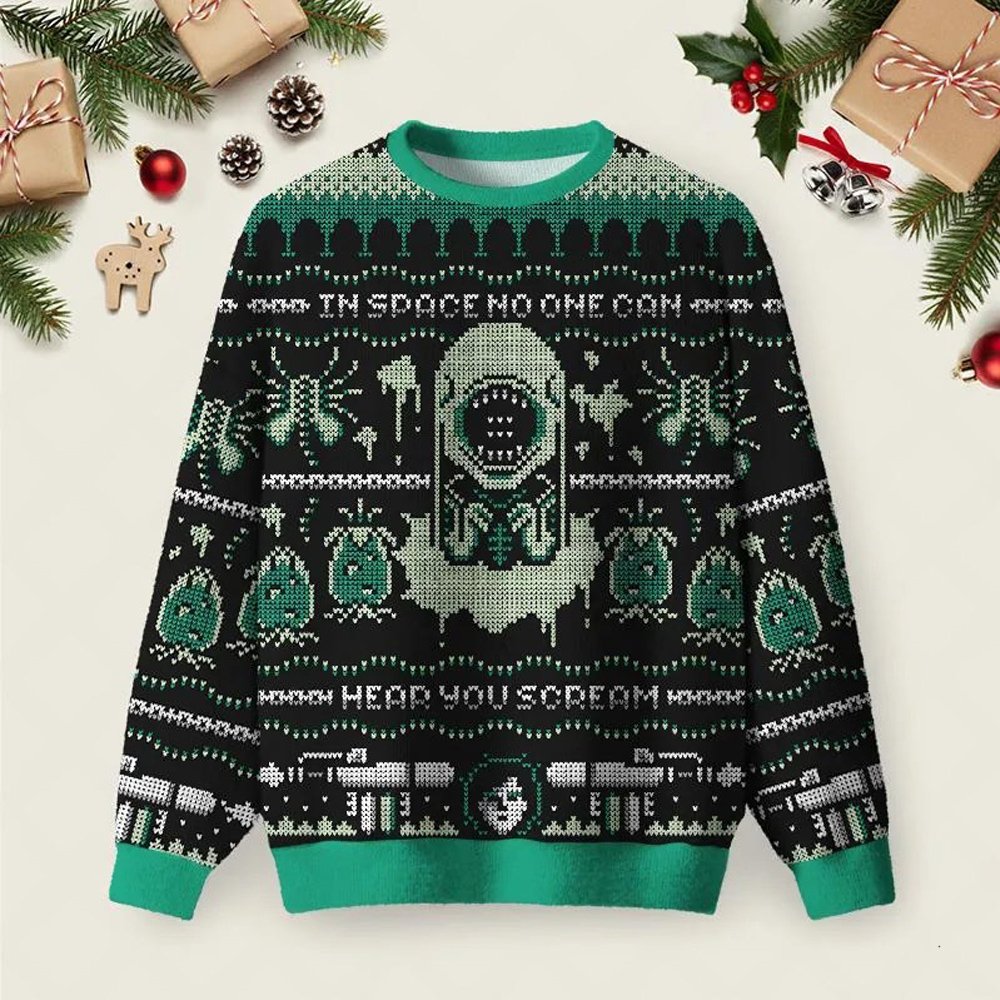 Alien World Ugly Christmas Sweater Christmas Clothing Xmas Party Outfits Gifts.jpeg