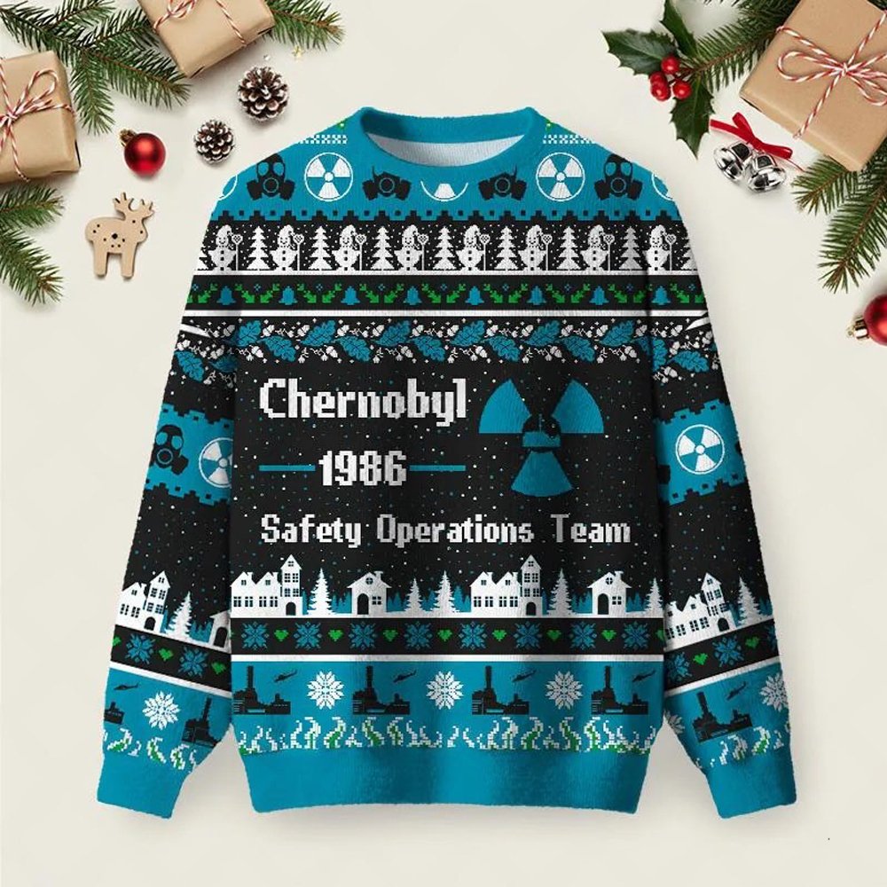 Chernobyl 1986 Ugly Christmas Sweater Family Christmas Clothes Chernobyl Xmas Sweater.jpeg