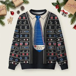 Business Casual System Failure Ugly Christmas Sweater Christmas Day Outfit Xmas Apparel.png