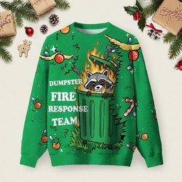Dumpster Fire Response Team Ugly Christmas Sweater Winter Clothes Christmas Apparel.jpeg