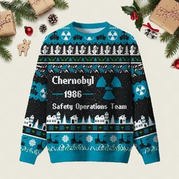 Chernobyl 1986 Ugly Christmas Sweater Warm Clothes For Winter Christmas Apparel Gifts
