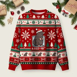 Chemistry Mole Ugly Christmas Sweater Christmas Vacation Apparel Festive Outfits Ideas.png