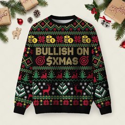 Bullish On Xmas Ugly Christmas Sweater Cold Weather Clothes Christmas Apparel.jpeg