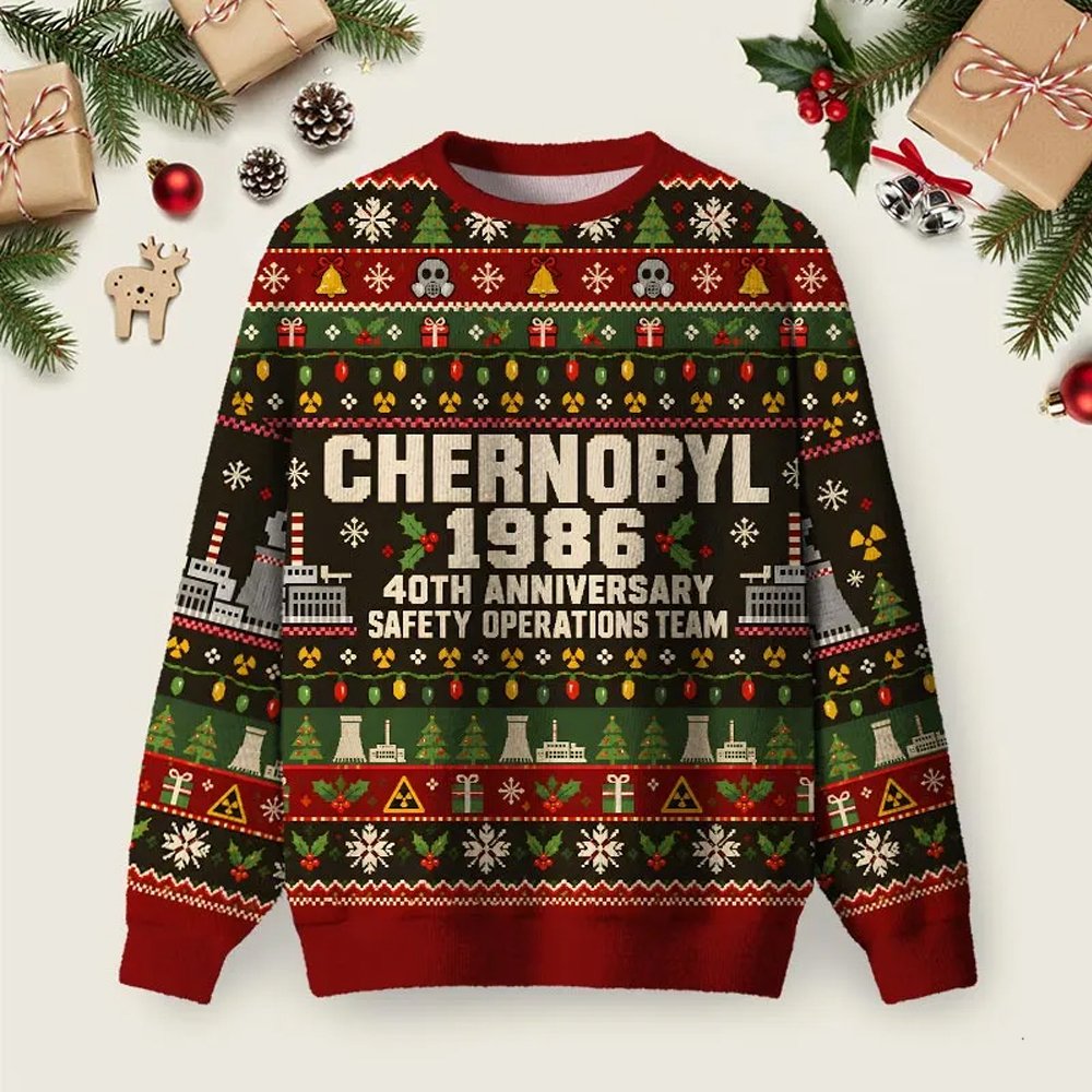 Chernobyl Safety Crew Ugly Christmas Sweater Chernobyl Winter Apparel Xmas Clothes Gifts.png