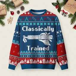 Classically Trained Ugly Christmas Sweater Christmas Clothes Xmas Party Outfits Ideas.jpeg