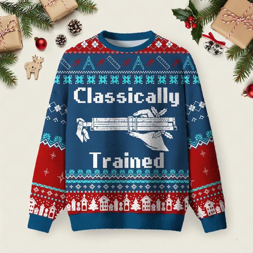 Classically Trained Ugly Christmas Sweater Christmas Clothes Xmas Party Outfits Ideas.jpeg