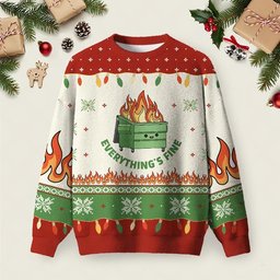 Dumpster Fire Everything Is Fun Ugly Christmas Sweater Xmas Clothes Christmas Gifts Ideas.jpeg