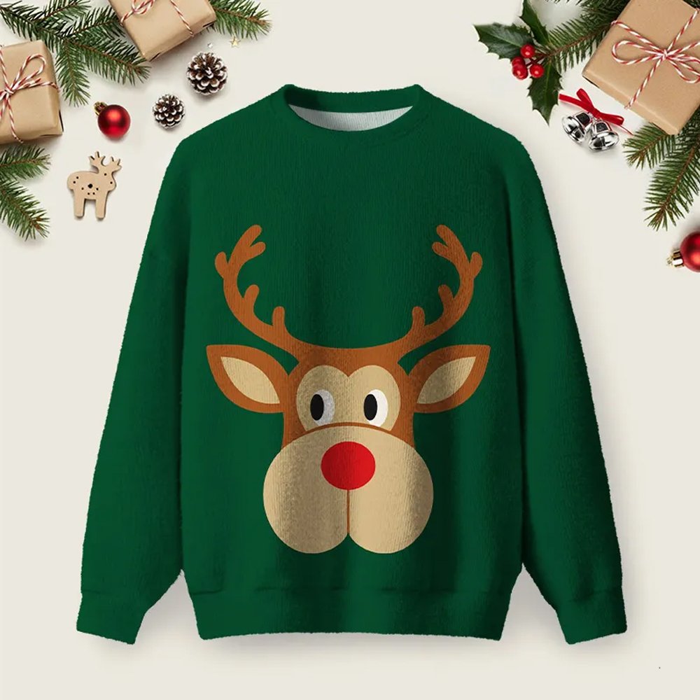 Mark Darcy Reindeer Ugly Christmas Sweater Festive Clothing Christmas Outfits Ideas.png