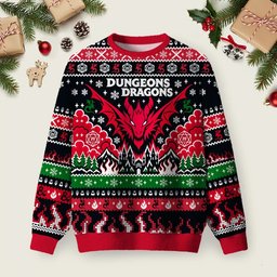 Fantasy Dragon Ugly Christmas Sweater Casual Christmas Outfits Xmas Apparel Gifts Ideas.png