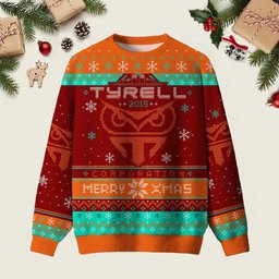 Happy Replicant Xmas Red Ugly Christmas Sweater Xmas Party Clothes Christmas Apparel