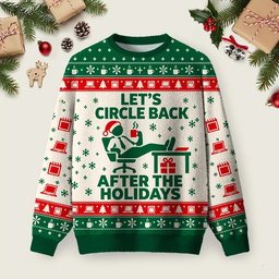 Let�s Circle Back After The Holidays Ugly Christmas Sweater Winter Apparel Xmas Gifts.png
