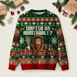 Impish Or Admirable Funny Wizard Ugly Christmas Sweater Winter Clothing Ideas Xmas Presents Idea.png