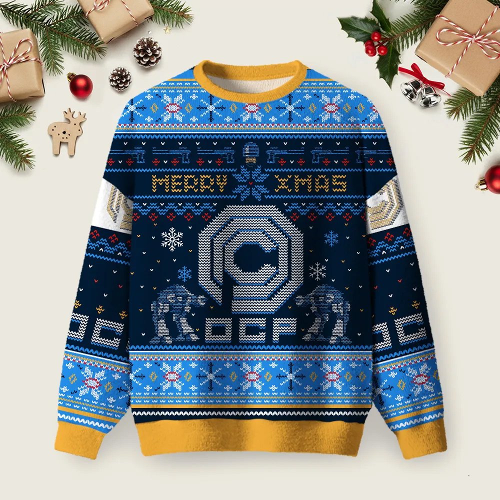 Happy Robo Xmas Blue Ugly Christmas Sweater Cool Festivus Sweater Christmas Gifts.png