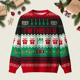 Im This Old Vintage Ugly Christmas Sweater Cold Weather Clothes Xmas Outfits Ideas
