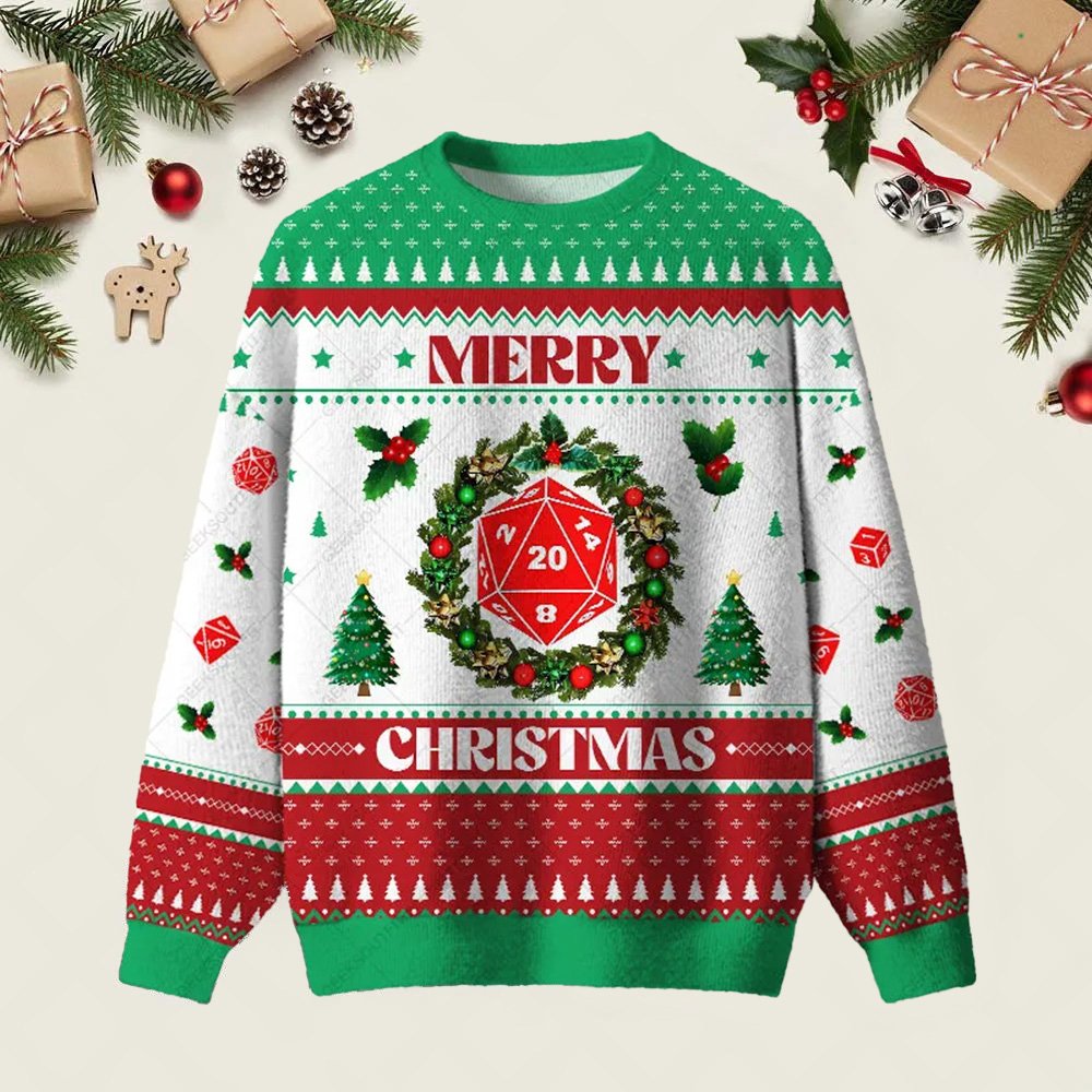 Merry Christmas Ugly Christmas Sweater Casual Christmas Party Outfits Xmas Apparel Gifts