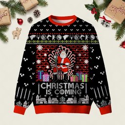 Game Of Thrones Black Ugly Christmas Sweater Winter Clothes Christmas Party Outfits Gifts