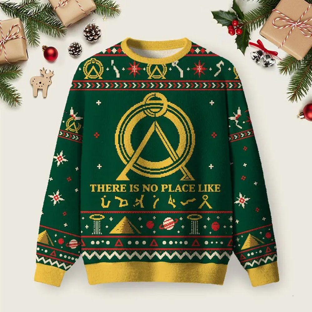 No Place Like Home Ugly Christmas Sweater Winter Apparel Xmas Attire Christmas Gifts.png