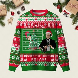 Happy Birthday Jesus Ugly Christmas Sweater Clothes To Get For Christmas Xmas Presents