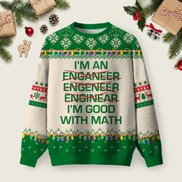 I Am Good With Math Ugly Christmas Sweater Cute Mathematics Meme Christmas Clothes Gifts.png