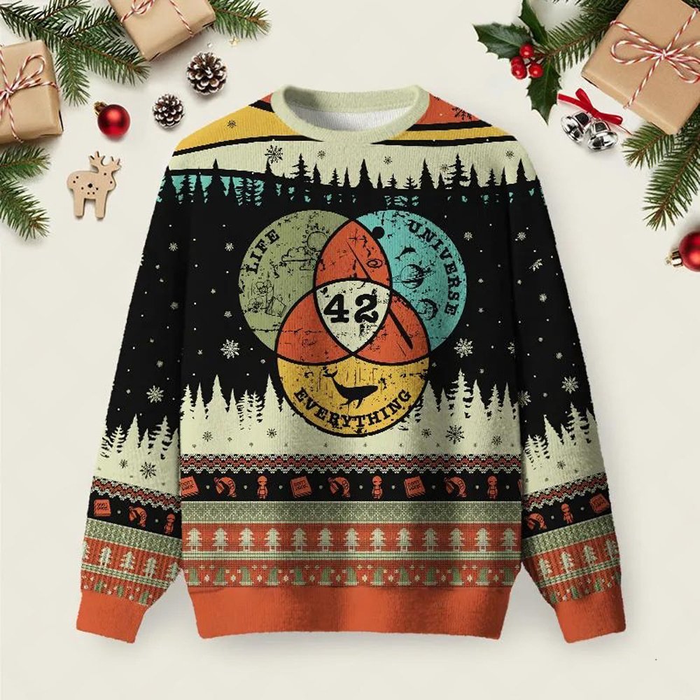 Life The Universe And Everything Nerdy Graphic Ugly Christmas Sweater Winter Clothing Gifts.jpeg