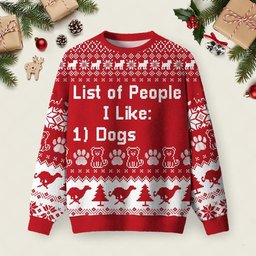 List Of People I Like Ugly Christmas Sweater Funny Holiday Sweaters Xmas Clothes Gifts.jpeg