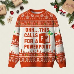 Ohh This Calls For A Powerpoint Ugly Christmas Sweater Casual Christmas Party Outfits Xmas Gifts