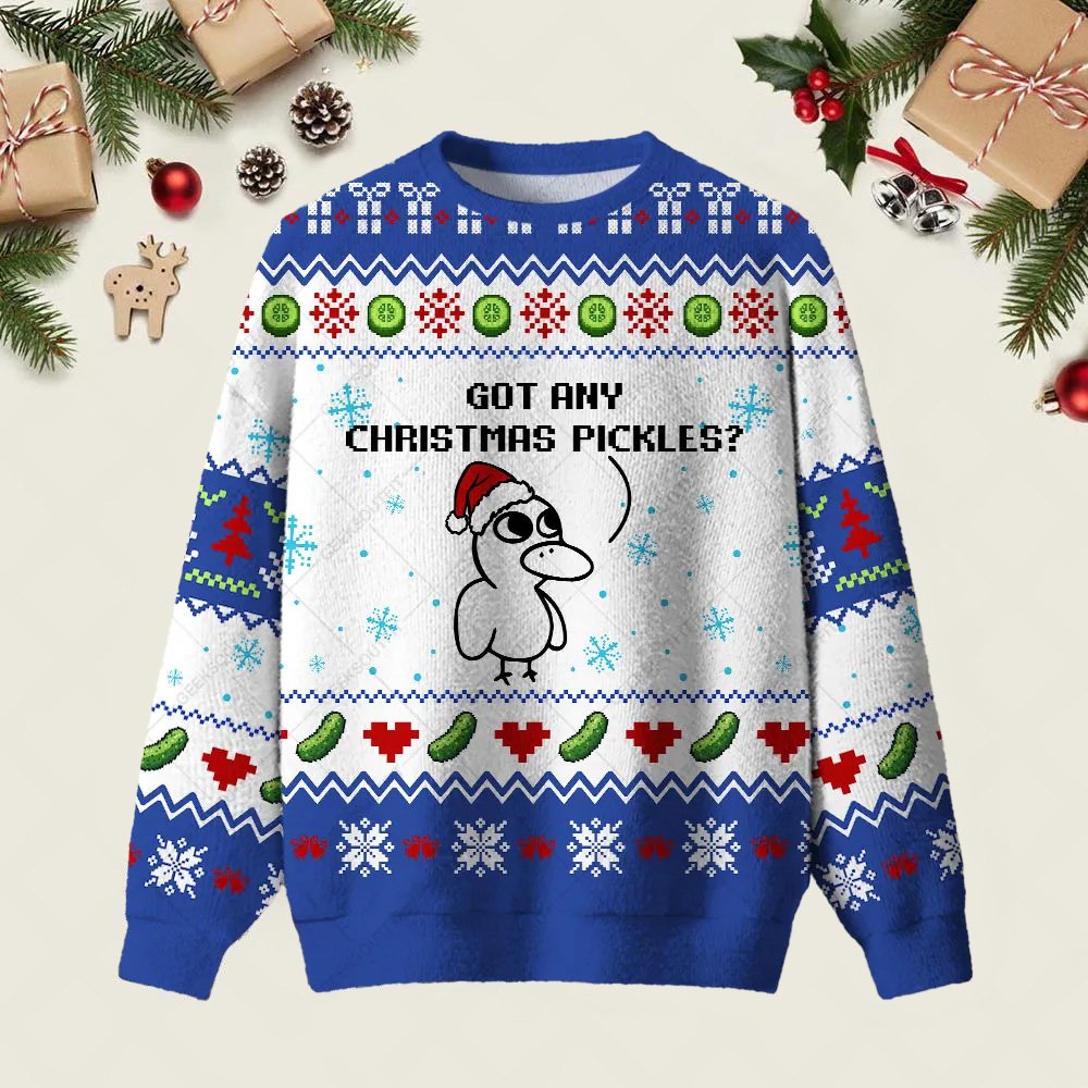 Got Any Christmas Pickles Ugly Christmas Sweater Clothes To Get For Christmas Xmas Gifts