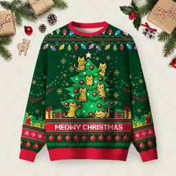 Meowy Ugly Christmas Sweater Cold Weather Clothes Xmas Attire Gifts For Cat Lovers.jpeg