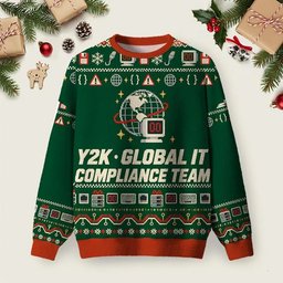 Y2K Compliance Team Ugly Christmas Sweater Casual Christmas Outfits Xmas Apparel Gifts.png