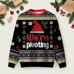 We�re Pivoting Ugly Christmas Sweater Winter Apparel Christmas Clothing Ideas Gifts.jpeg