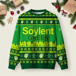 Soylent Green Ugly Christmas Sweater Christmas Vacation Clothing Xmas Apparel Gifts
